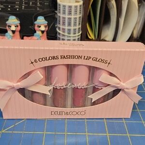 6 Colors Fashion Lip Gloss Set New Box